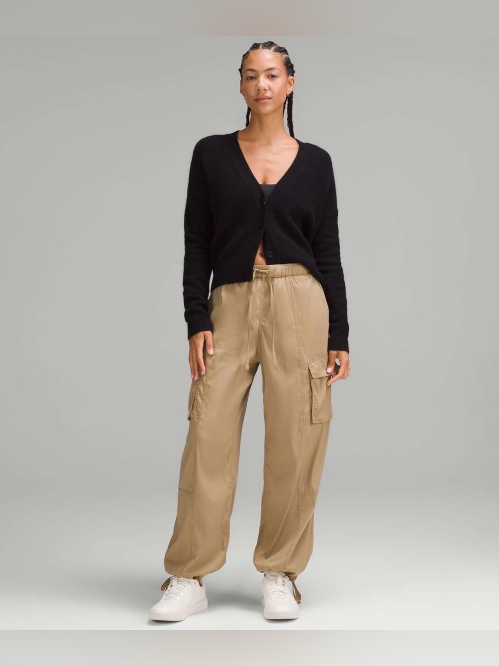 NWT lululemon Lightweight Adjustable Mid-Rise Cargo Pants Filbert Tan M